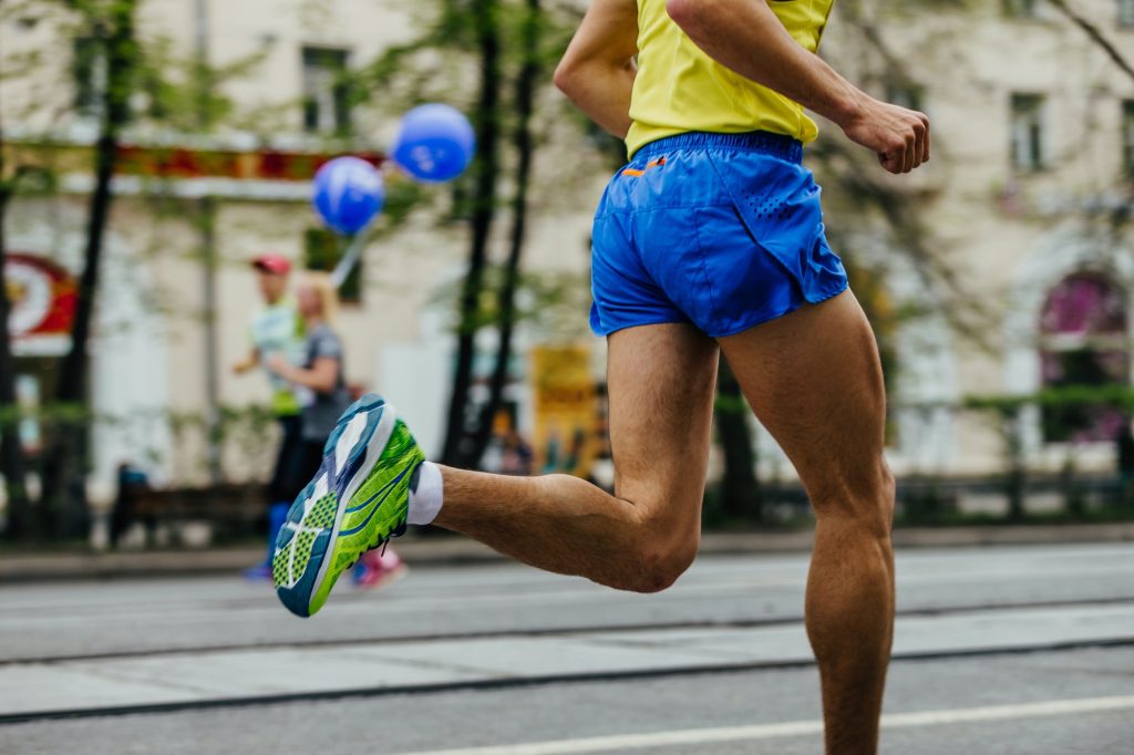feet male athlete runner